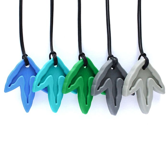 ARK's Dino Tracks Chew Necklace - Dark Blue - Standard