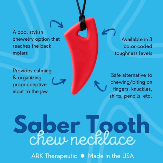 ARK's Saber Tooth Chew Necklace - Black -XT/Medium