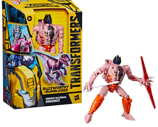TRANSFORMERS BUZZWORTHY BUMBLEBEE LEGACY VOYAGER HEROIC MAXIMAL DINOBOT