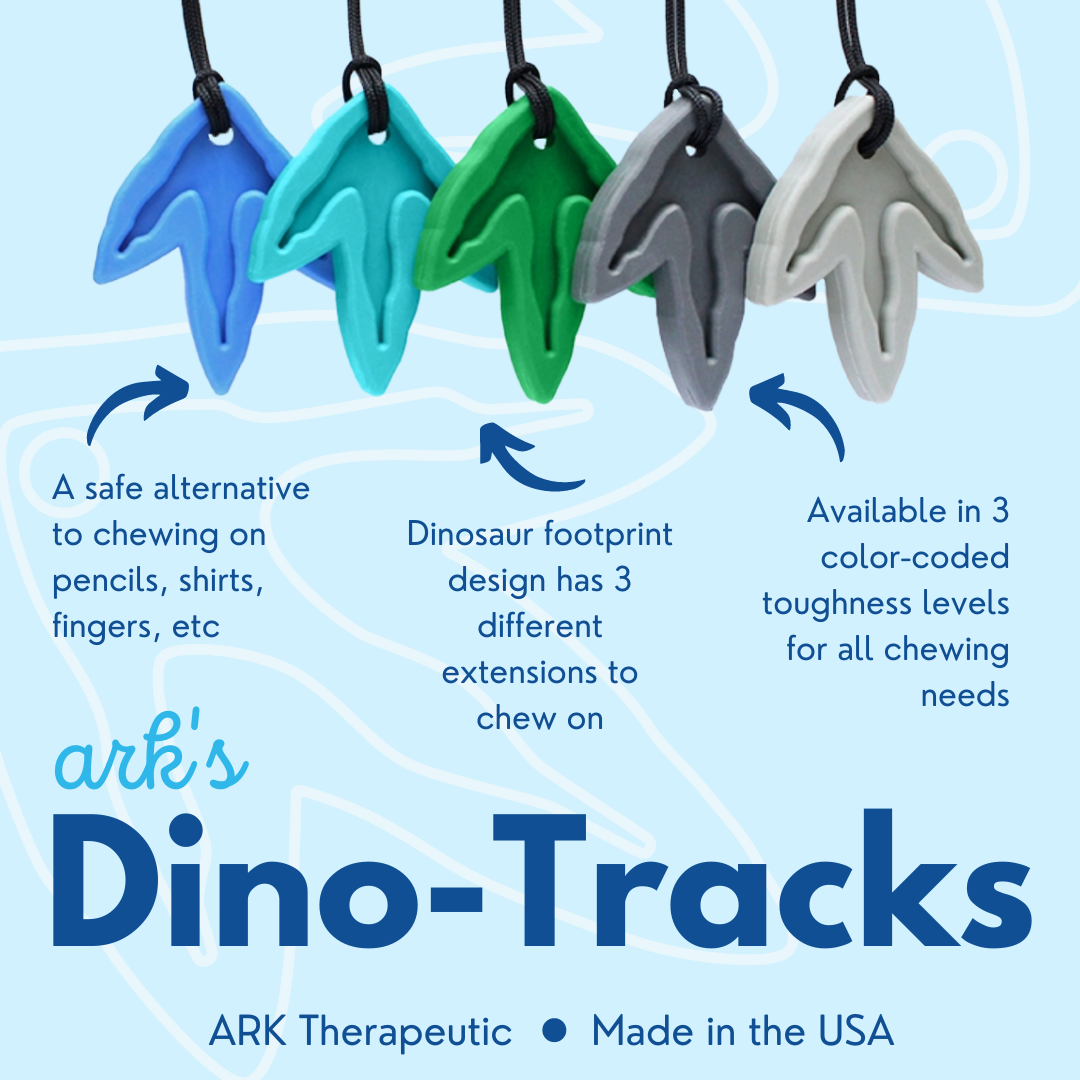 ARK's Dino Tracks Chew Necklace - Dark Blue - Standard