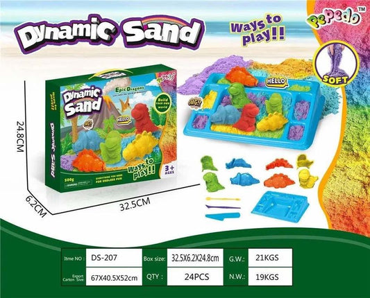 Dynamic Sand Dinosaur Design