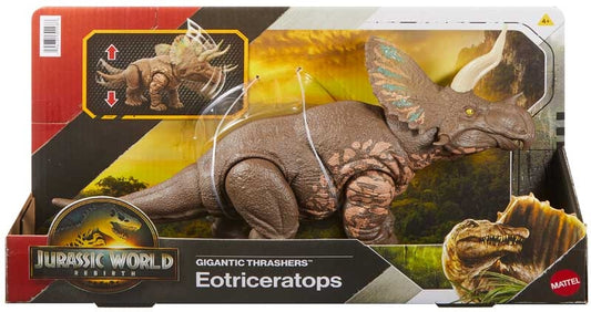 Jurassic World Eotriceratops toy figure in packaging