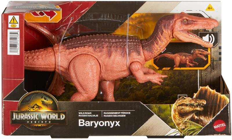 Jurassic World Baryonyx toy dinosaur in packaging