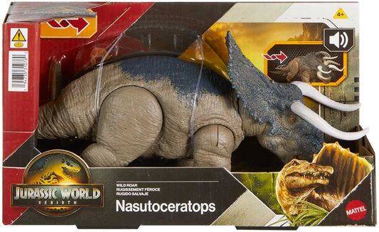 Jurassic World Nasutoceratops toy figure in packaging