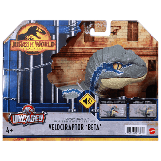 Jurassic World Uncaged Rowdy Roars Velociraptor Beta