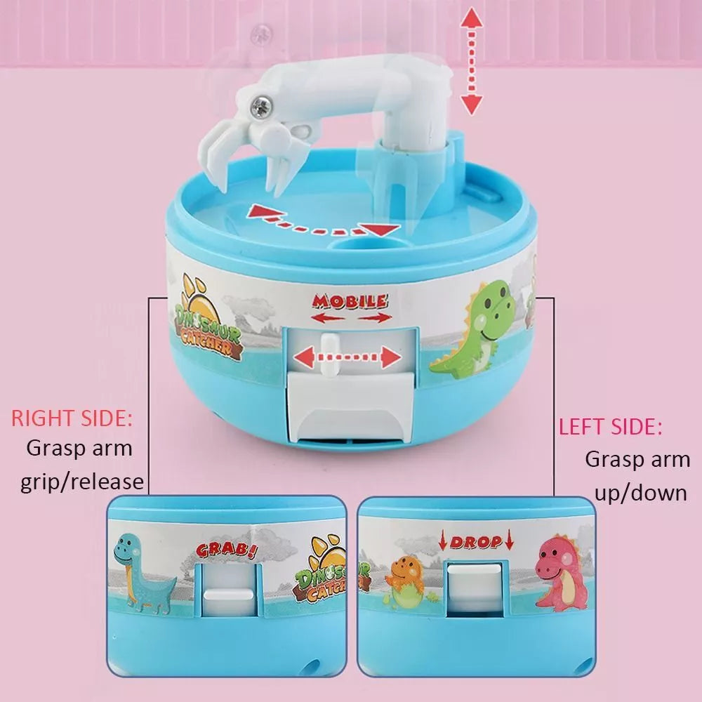 mini dino claw machine on a white background