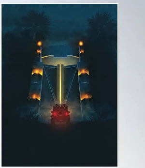 Jurassic Park Welcome to Isla Nublar A3 Art Print Grupo Erik